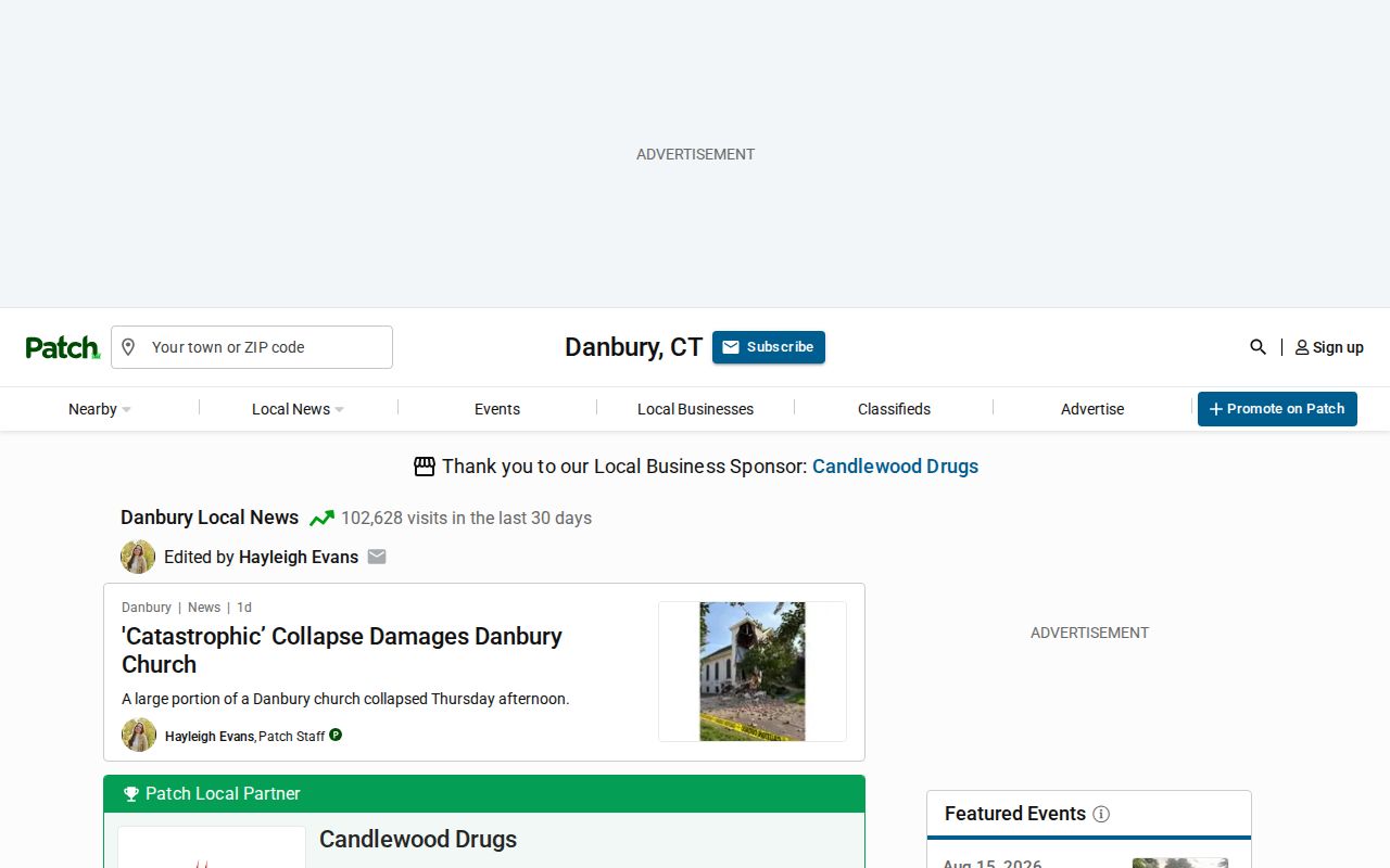 Danbury arrest news local Patch coverage page