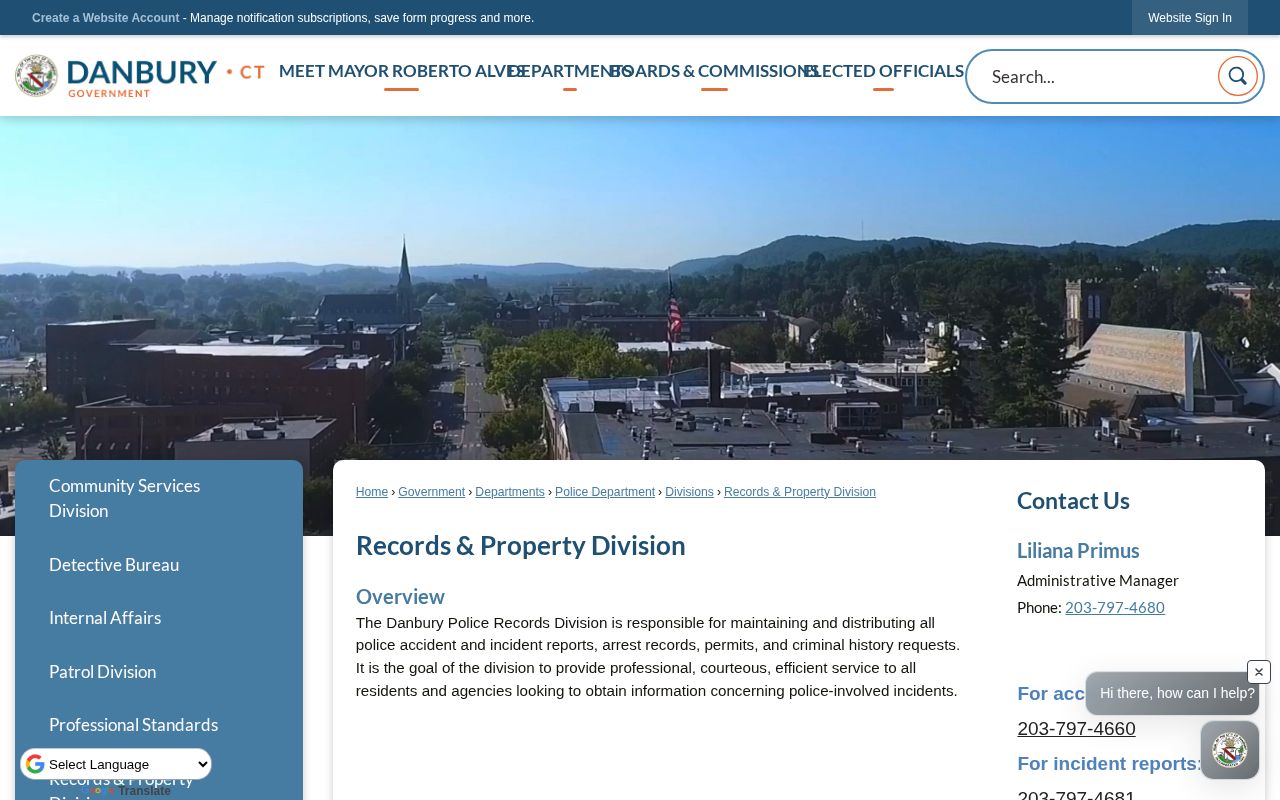 Danbury Police arrest records and busted mugshot request fallback